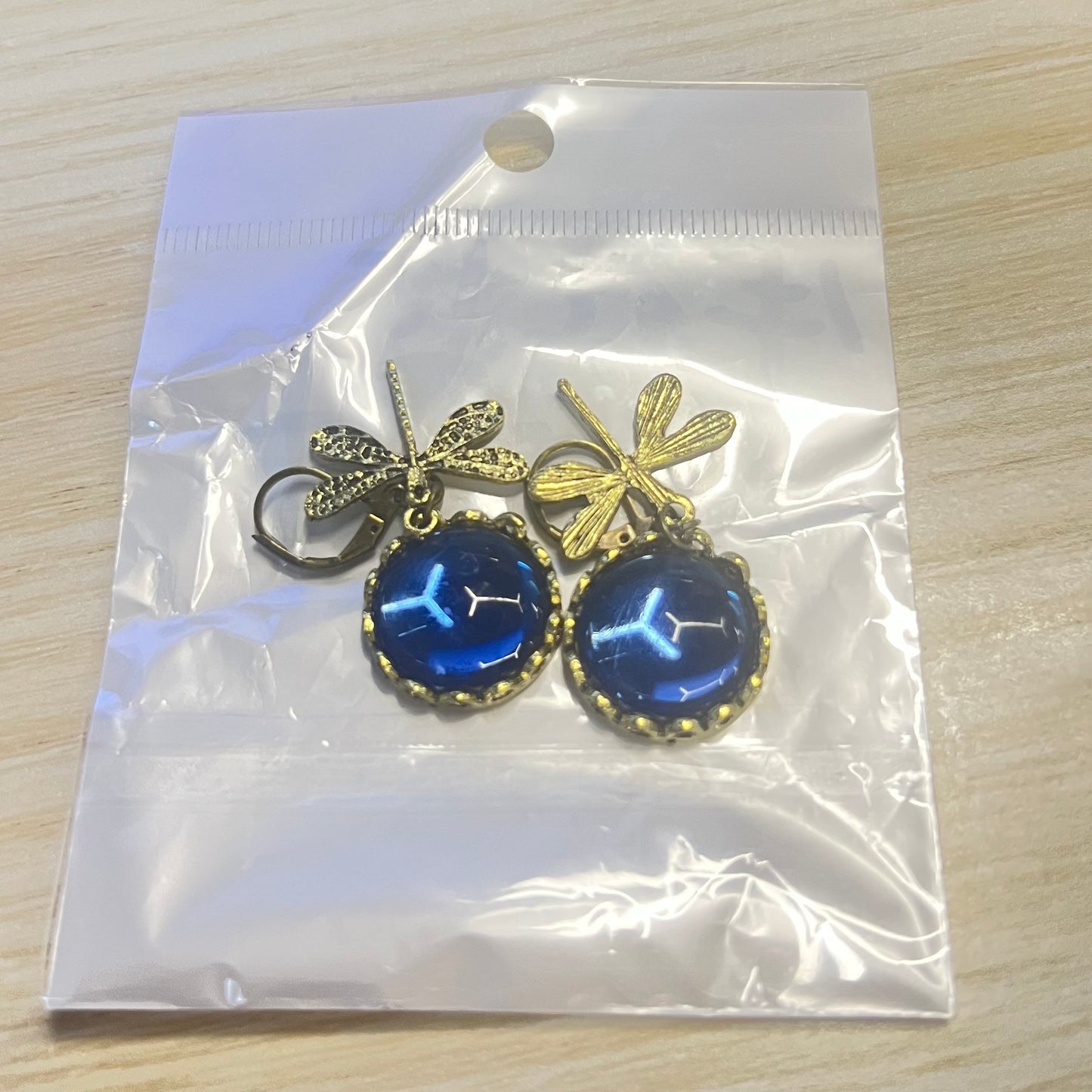 Fashion Jewelry Women's Earrings Hanging Vintage Dragonfly Pendant Earring Boho Chakra Blue Moonstone Drop Earrings For Women Wedding Charm Ethnic Jewellery - KuzuSHOP