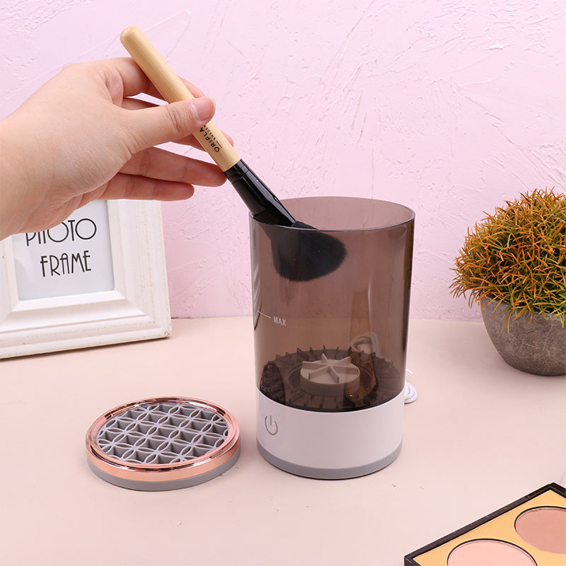 Women Eye Shadow Brush Cleaning Tool Portable Electric Makeup Brush Cleaner Machine With USB Charging Automatic Cosmetic Brush - KuzuSHOP