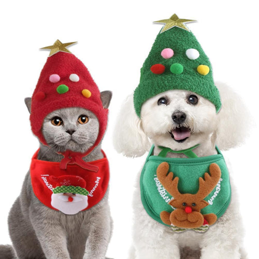 Pet Hat Christmas Tree Shape - KuzuSHOP