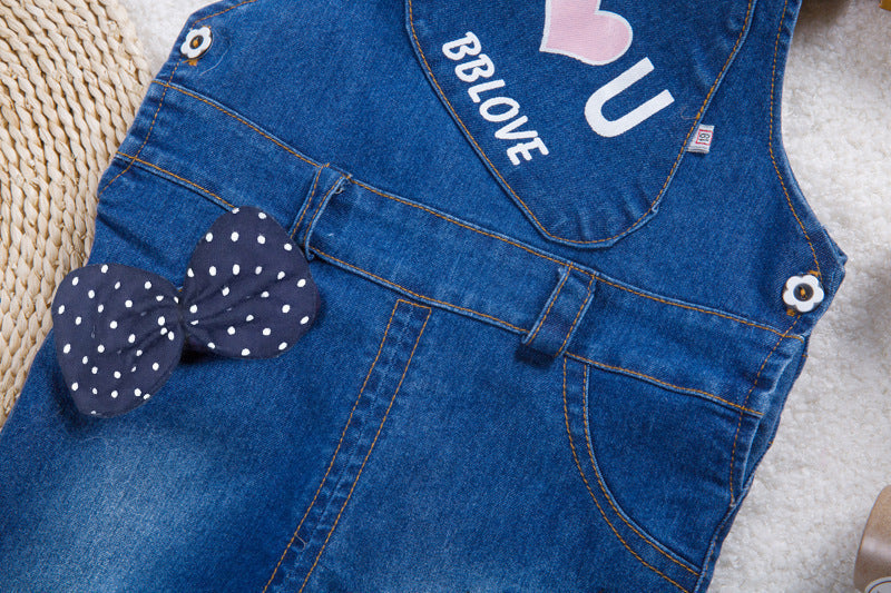 Kids Strap Jeans For Boys And Girls - KuzuSHOP