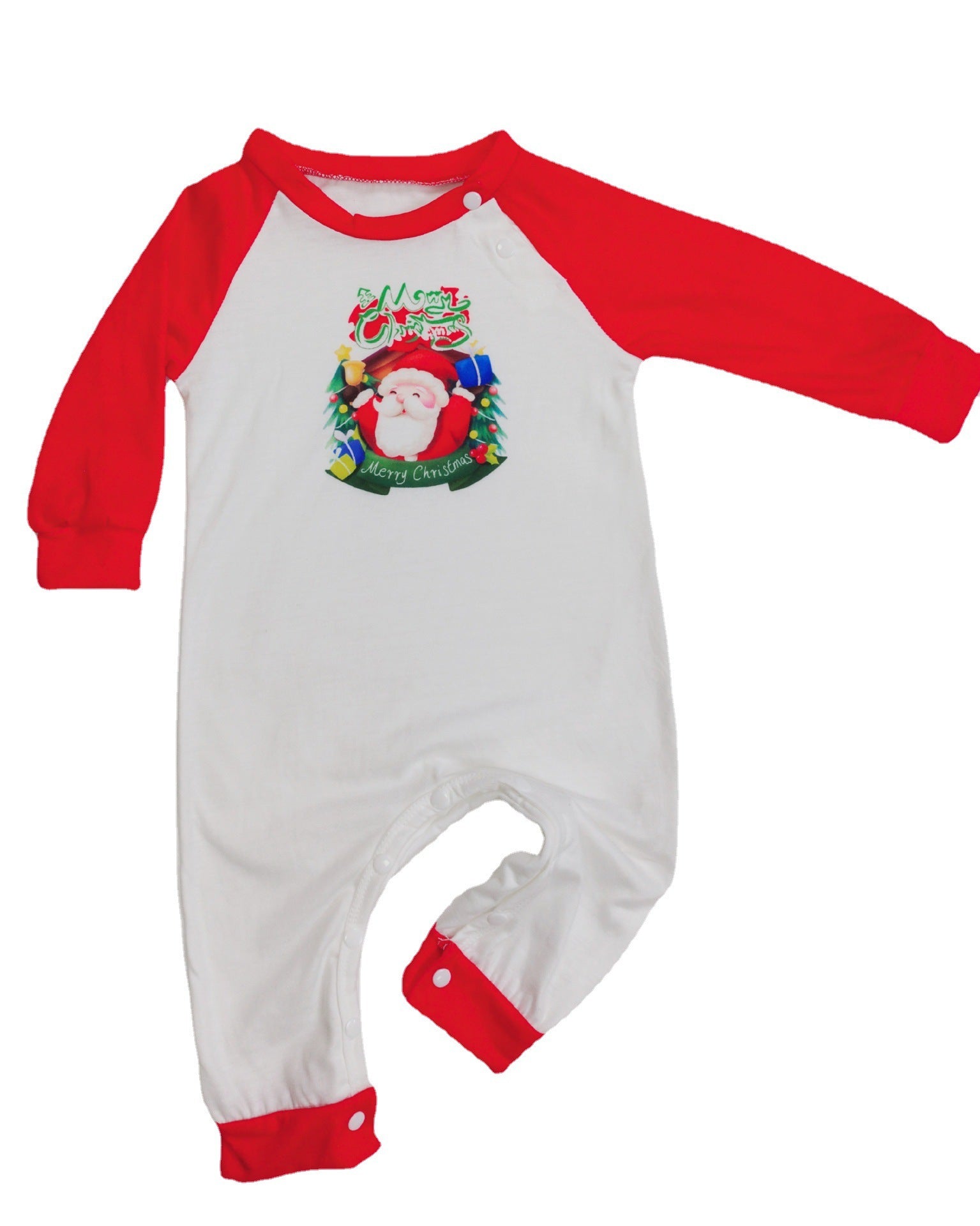 Christmas Parent-Child Clothes Set Long Sleeve T-Shirt Plaid Pants Family Matching Pajamas - KuzuSHOP
