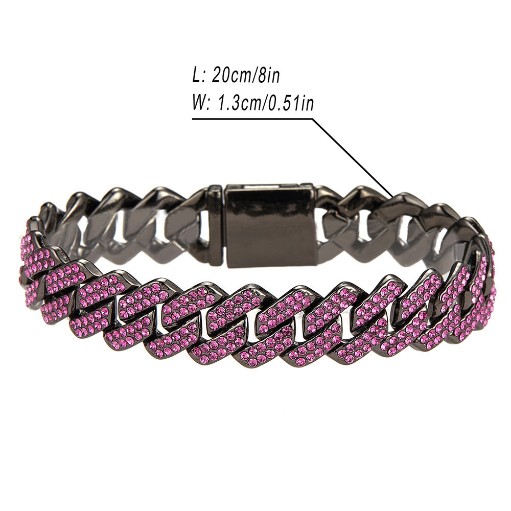 Box Buckle 14mm Bar Cuban Link Chain - KuzuSHOP