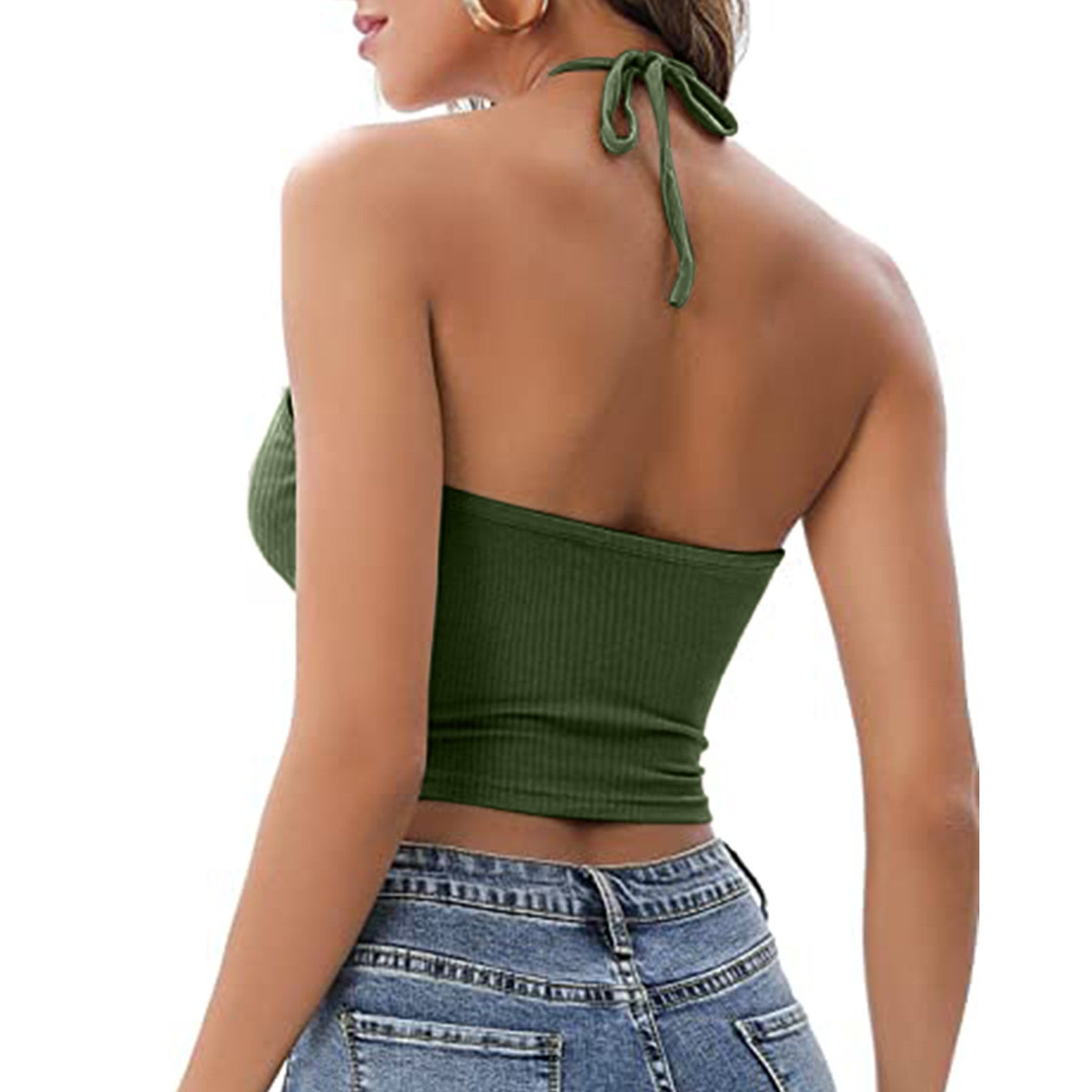 Camisole Halter Vest Women Summer Sexy Hollow Tops - KuzuSHOP