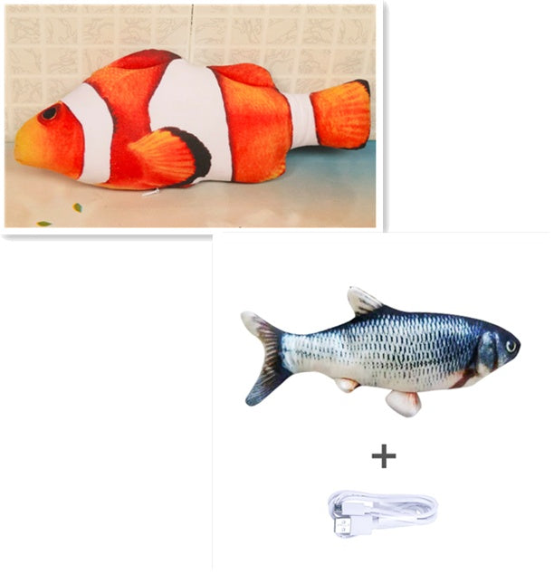 Without Cat Nip Version - Electric Jumping Fish Simulation Electric Fish Toy - KuzuSHOP