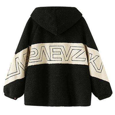 Fat MM Lazy Wind  Lamb Wool Coat Tide - KuzuSHOP