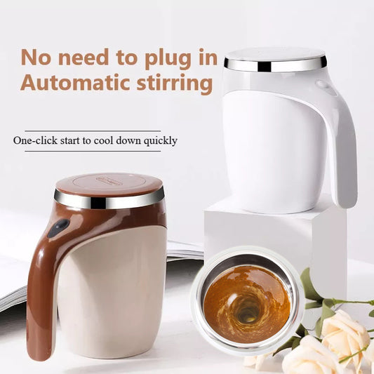 Rechargeable Model Automatic Stirring Cup Coffee Cup High Value Electric Stirring Cup Lazy Milkshake Rotating Magnetic Water Cup - KuzuSHOP