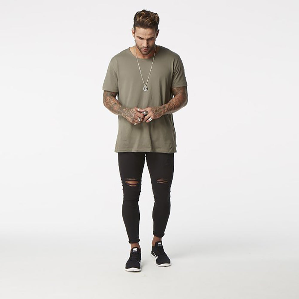 Summer Distressed Hip Hop Style Washed Super Skinny Men Ripped Jeans - KuzuSHOP