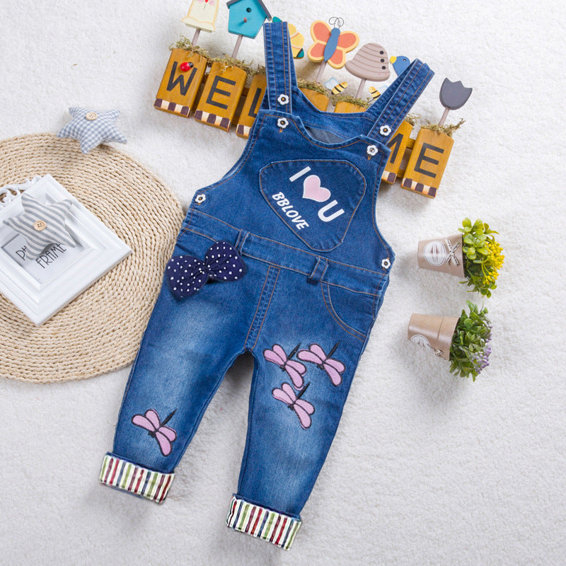 Kids Strap Jeans For Boys And Girls - KuzuSHOP