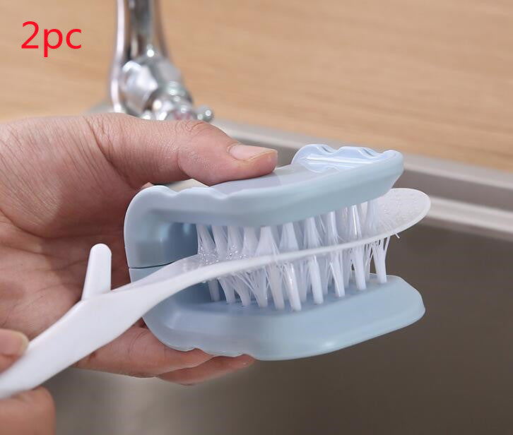 U-Shaped Knife And Cutlery Cleaner Brush Home Kitchen Cleaning Brushes Bristle Scrub Kitchen Washing - KuzuSHOP
