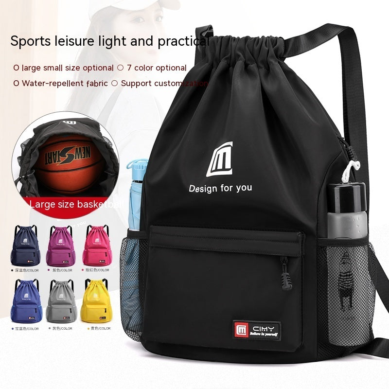 Travel Backpack Women's Large Capacity Travel Exercise Bag Drawstring Bag Drawstring Bag Oxford Waterproof - KuzuSHOP