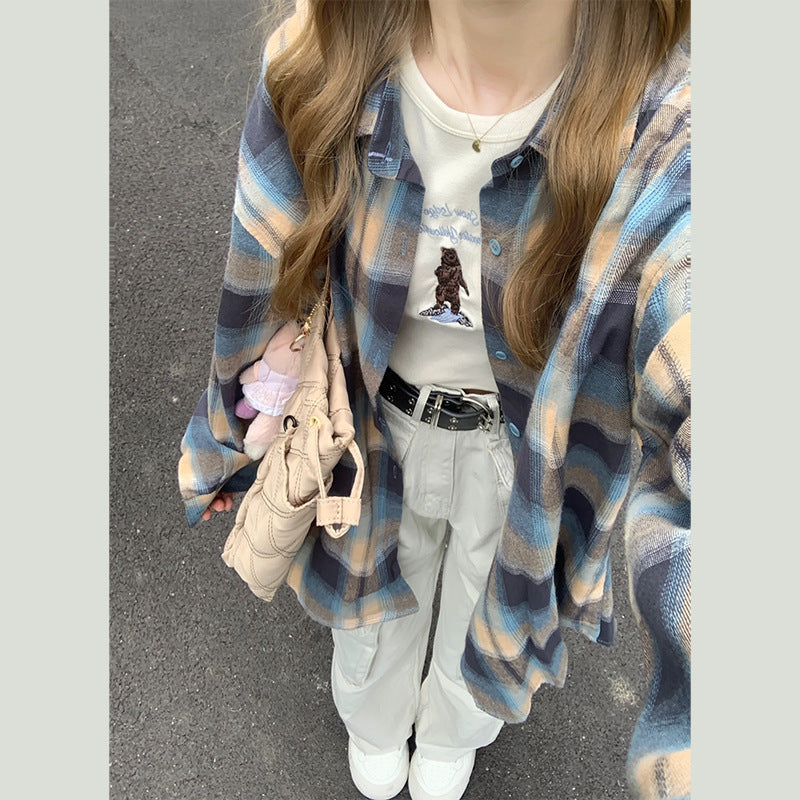 Ladies New French Shirt Long Sleeve Top - KuzuSHOP