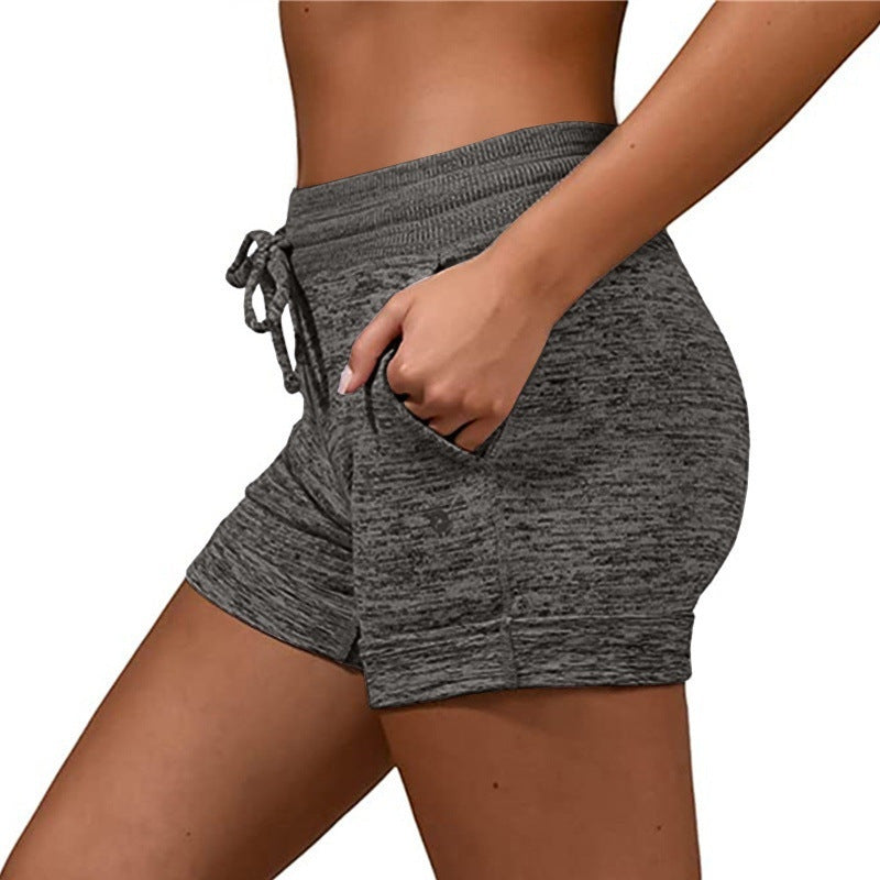 Women Shorts Quick-dry Lace-up Stretch Sports Pants - KuzuSHOP