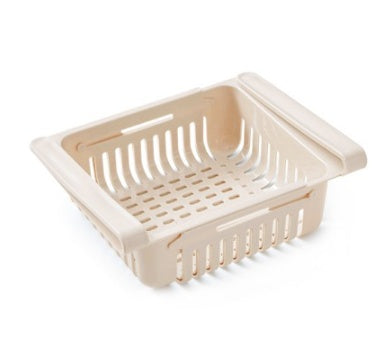 Refrigerator Telescopic Storage Basket Refrigerator Drawer Storage Rack Freshness Preservation Box Freezing Box Storage Rack - KuzuSHOP