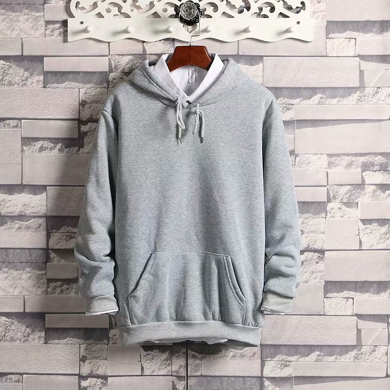Solid Color Loose And Fattened Warm Hat Sweater With Pockets - KuzuSHOP
