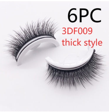 Reusable 3D Mink Lashes Natural False Eyelashes Self Adhesive Fake Glue Free Makeup Eyelash Extension Silk - KuzuSHOP
