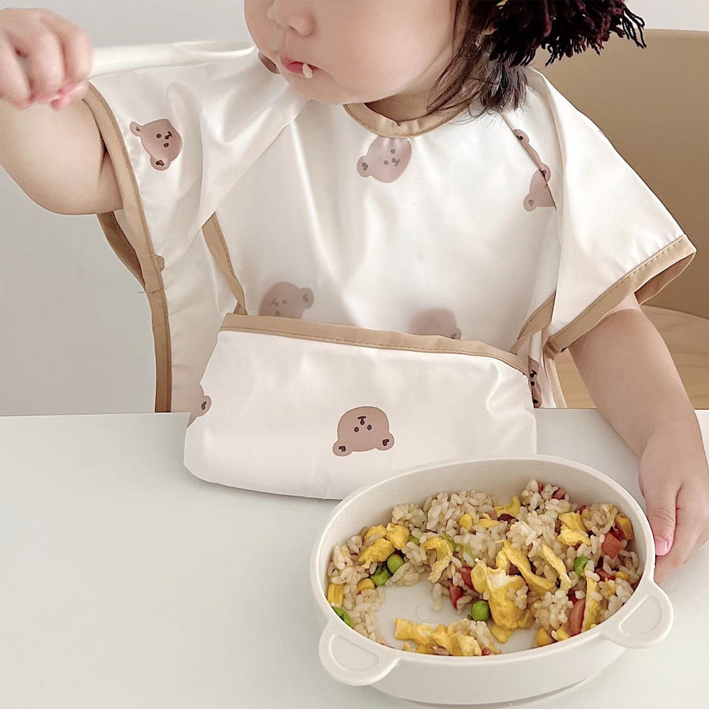 Children's Sleeveless Waterproof Cover-up Feeding Anti-dirty Bib - KuzuSHOP