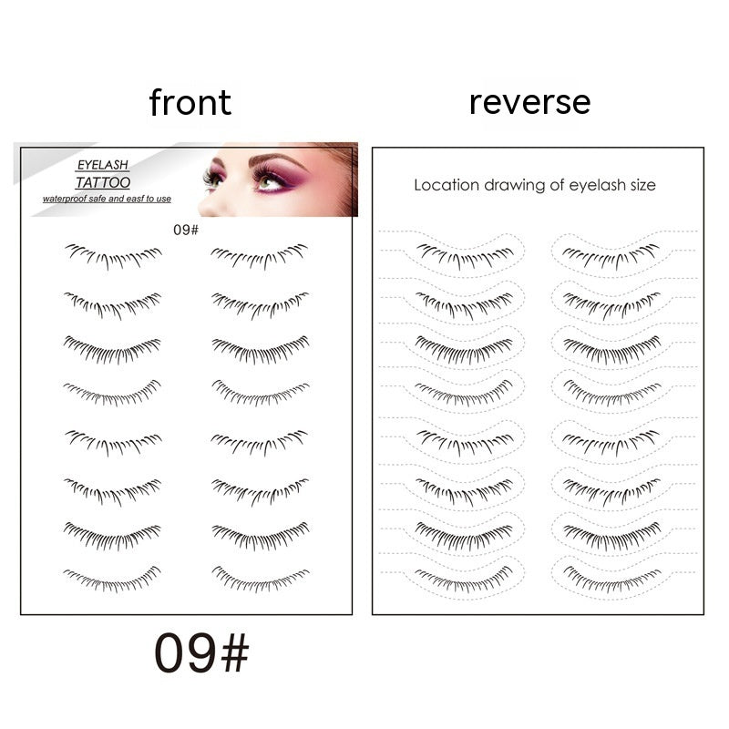 Lower Eyelashes Tattoo Sticker Disposable Waterproof