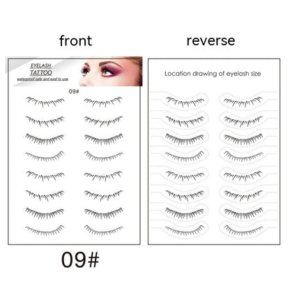 Lower Eyelashes Tattoo Sticker Disposable Waterproof