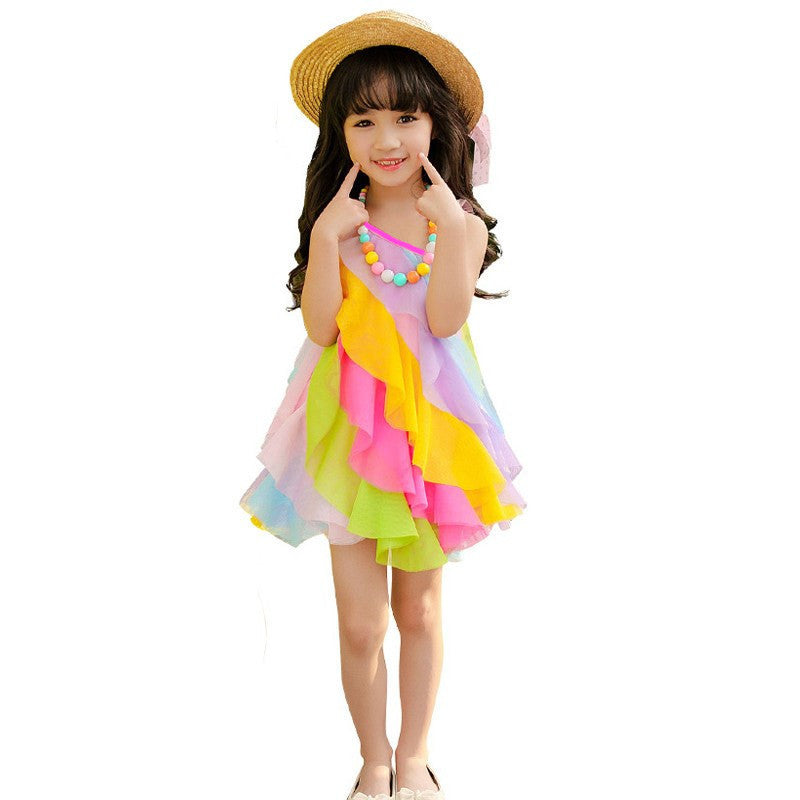 Children's Rainbow Beach Skirt - KuzuSHOP