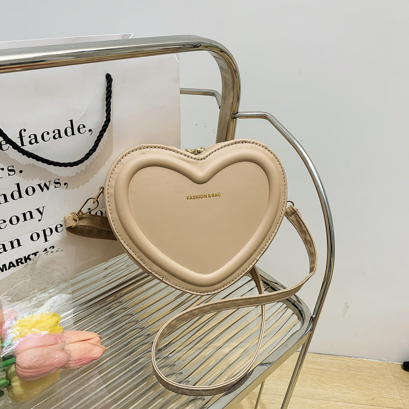 Fashion Heart Shaped Shoulder Messenger Bag