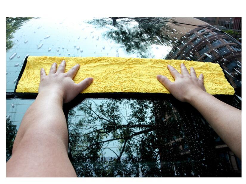 Car wash towel cleaning cloth special towel not lint car glass absorbent rag non-deer skin towel thickening without leaving marks - KuzuSHOP