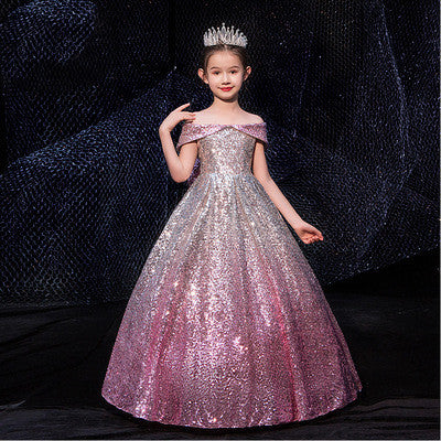 Girls long tail dress - KuzuSHOP