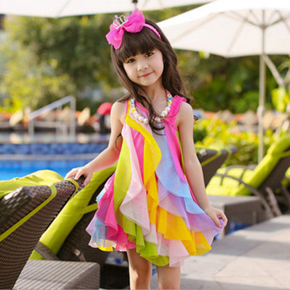 Children's Rainbow Beach Skirt - KuzuSHOP