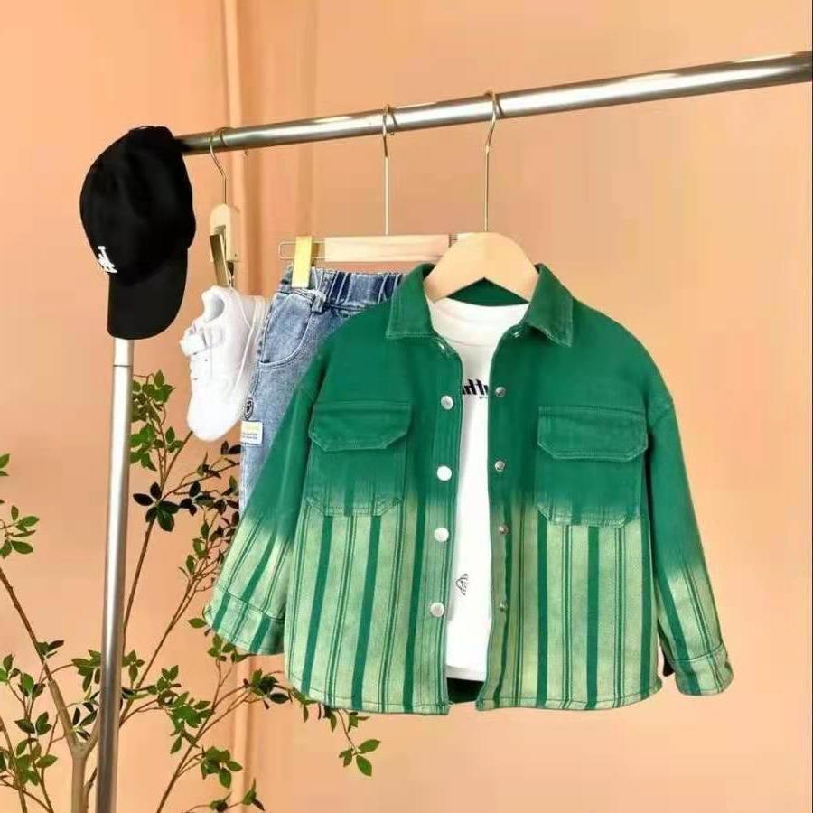 Fashionable And Personalized Boy's Spring Denim Jacket - KuzuSHOP