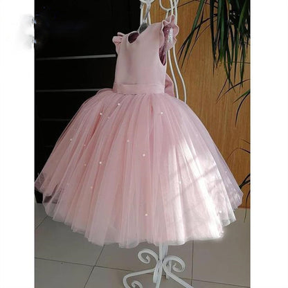 European And American Birthday Flower Girl Princess Dress Flower Girl Dress Girl long - KuzuSHOP