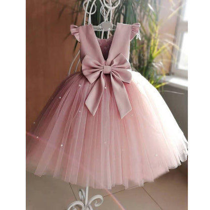 European And American Birthday Flower Girl Princess Dress Flower Girl Dress Girl long - KuzuSHOP