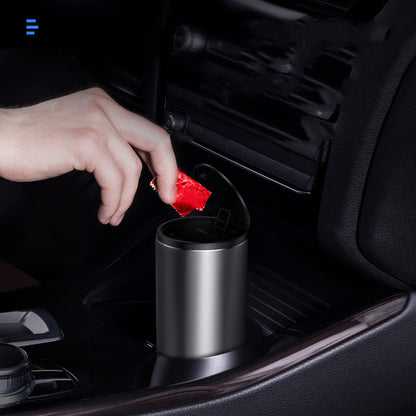 Alloy Car Trash Bin Rubbish Holder Wrapper Garbage Can Office Ashtray Cup - KuzuSHOP