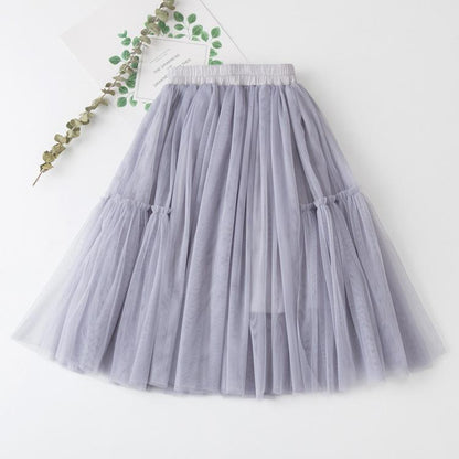 Girls All-match Net Yarn Princess Fluffy Skirt