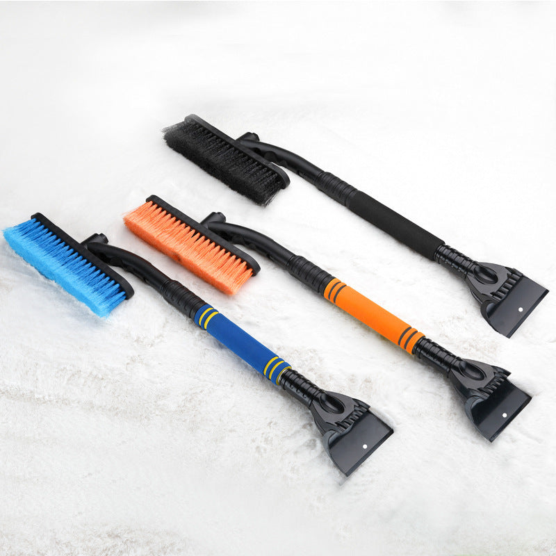 Car Cleaning Brush Ice Scraper Detachable Snow Shovel Brush Dust Remove Brush Auto Windshield Extendable Snow Brush Foam Handle - KuzuSHOP