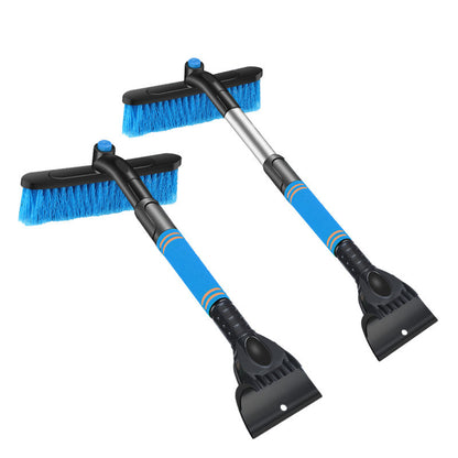 Car Cleaning Brush Ice Scraper Detachable Snow Shovel Brush Dust Remove Brush Auto Windshield Extendable Snow Brush Foam Handle - KuzuSHOP