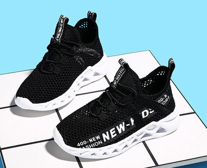 New Mesh Kids Sneakers Lightweight Children Shoes Casual Breathable Boys Shoes Non-slip Girls Sneakers - KuzuSHOP