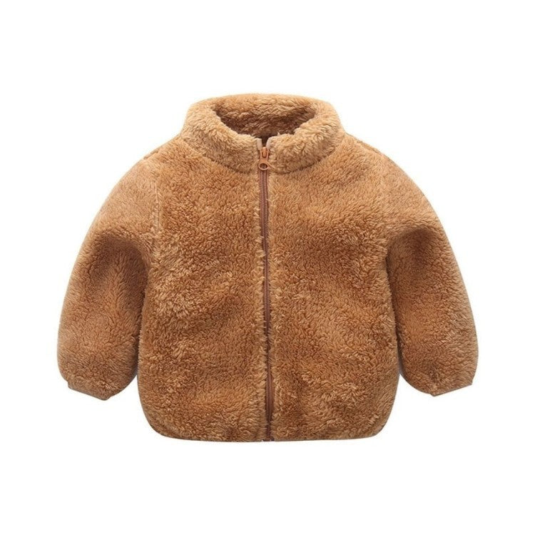 Girls' Jackets, Autumn And Winter New Children's Clothing, Children's Plush Outerwear - KuzuSHOP