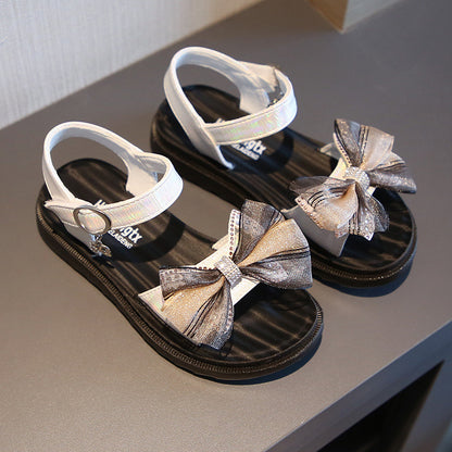 Fashion Children's Shoes Girls Bow Shoes - KuzuSHOP