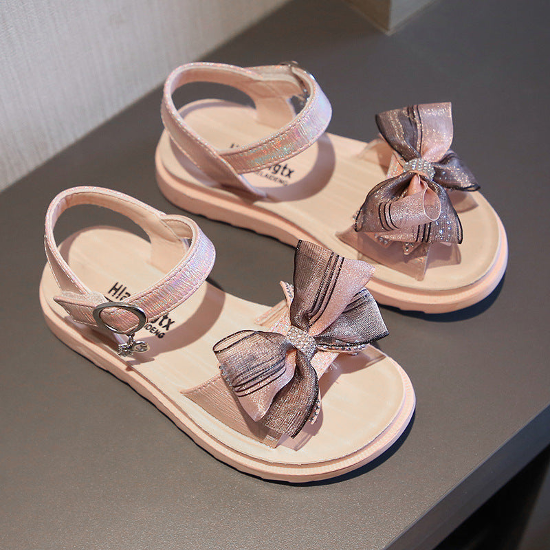 Fashion Children's Shoes Girls Bow Shoes - KuzuSHOP