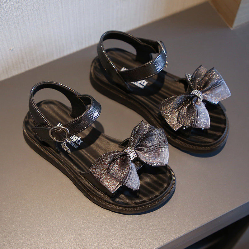 Fashion Children's Shoes Girls Bow Shoes - KuzuSHOP