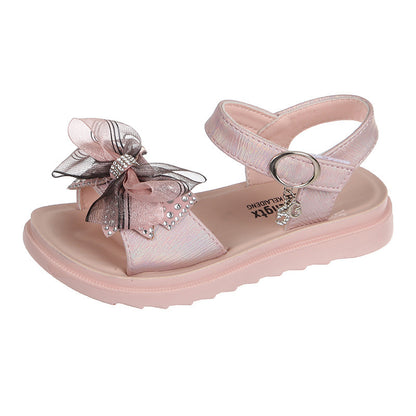 Fashion Children's Shoes Girls Bow Shoes - KuzuSHOP
