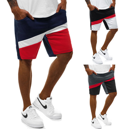 Colorblock Plus Size Casual Shorts Sweatpants