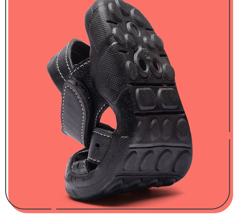 Girls Baby Soft Sole Boys Sandals Baotou Beach Shoes - KuzuSHOP