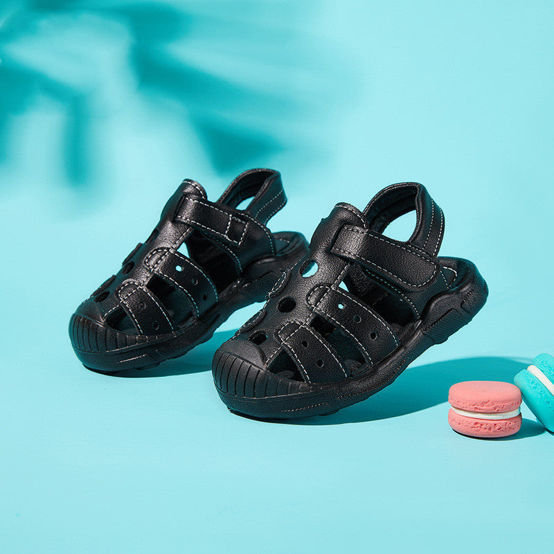 Girls Baby Soft Sole Boys Sandals Baotou Beach Shoes - KuzuSHOP