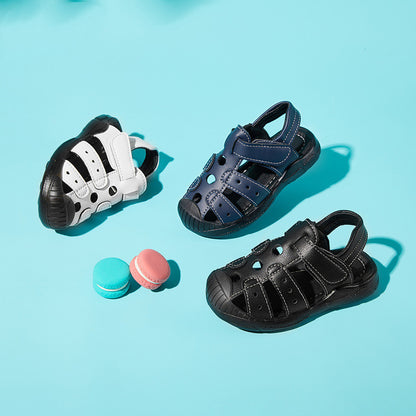 Girls Baby Soft Sole Boys Sandals Baotou Beach Shoes - KuzuSHOP