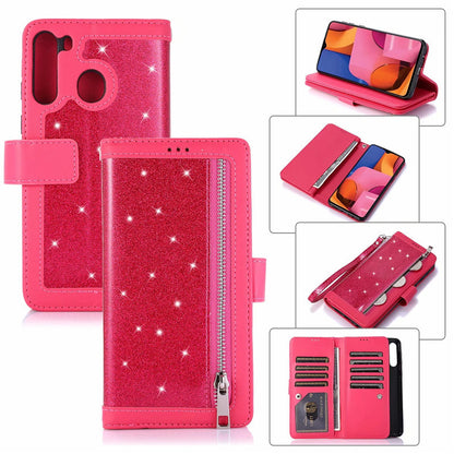 Glitter Flip Card Wallet Protective Case