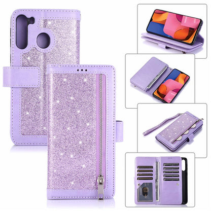 Glitter Flip Card Wallet Protective Case
