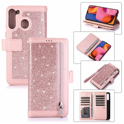 Glitter Flip Card Wallet Protective Case