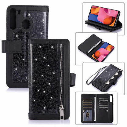 Glitter Flip Card Wallet Protective Case