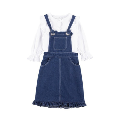 Girls' Super Western Style Suit Skirt Autumn Clothes - KuzuSHOP