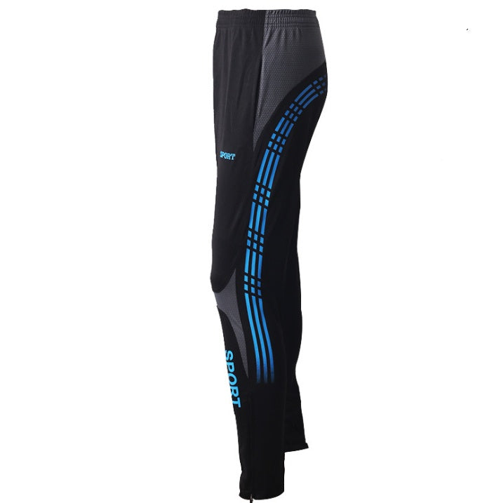 Man straight tube pants leisure pants thin outdoor fitness running FOOTBALL PANTS fast dry casual clothing wholesale - KuzuSHOP